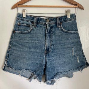 Abercrombie High Rise 4" Jean Shorts Size:27